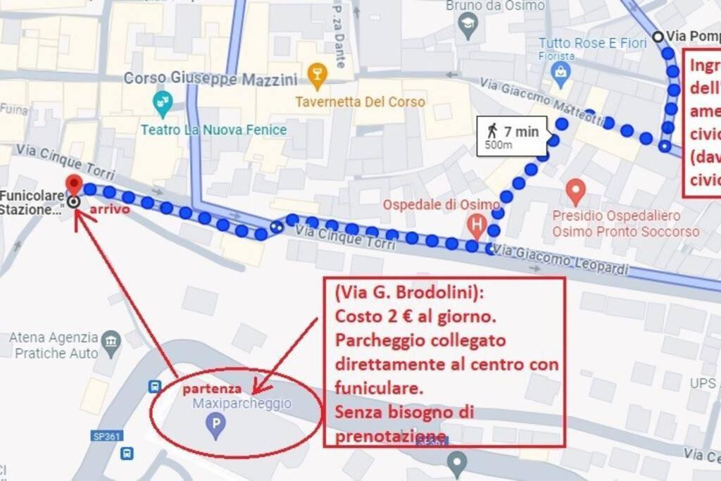Apartmán Osimo Nel Cuore Del Centro, Free Wi-Fi E Netflix Exteriér fotografie